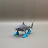 3D-печатная фигурка Акулы в ботинках Креативные декоративные украшения Мультяшная настольная декорация Модель для детей и взрослых Подарки