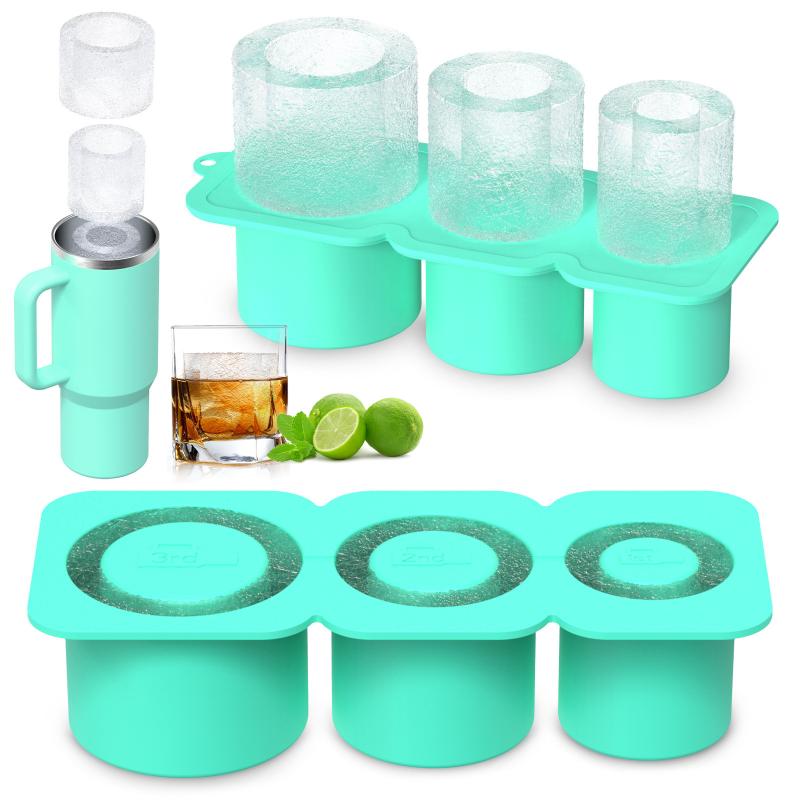 Silicone Ice Block Mold Is Not Sticky Summer Ice Block Mold Easy To Mold Ice Block Making Hollow Cylindrical Ice Block Tools