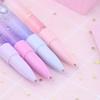 2Pcs MultiColor 0.5mm Ballpoint Pen Drift Sand Glitter Crystal Pens Creative Plastic Writing Kids Gift School Office Supplies
