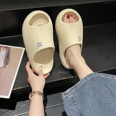 2024 Новая корейская версия женских тапочек Чистый цвет Простые и удобные тапочки Женские повседневные простые домашние женские тапочки