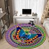 1pc Mandala ButterflyChair Carpet for Office, Indoor Non-Slip Washable Polyester Fiber Carpet, Mat For Office, Machine Washable