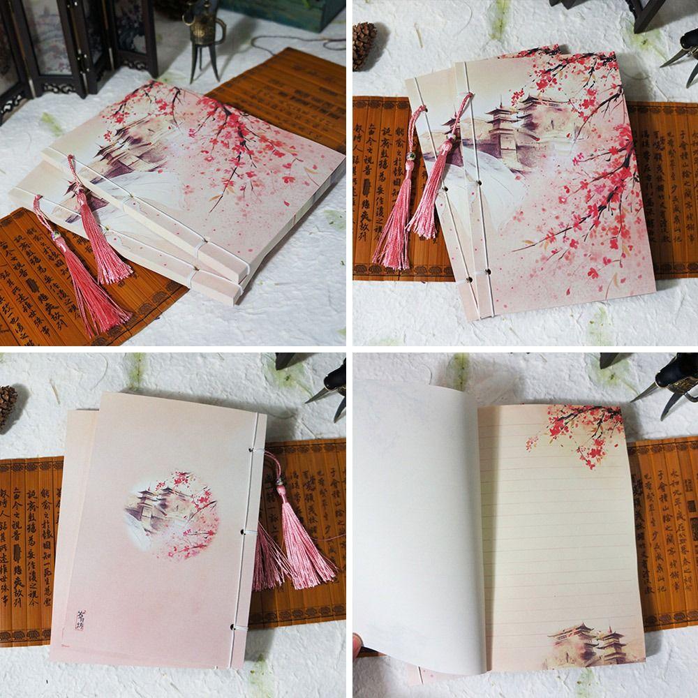 Sketchbook Wire-bound Notebook Handmade Journal Notepad Tassel Diary Note Book Office Stationery