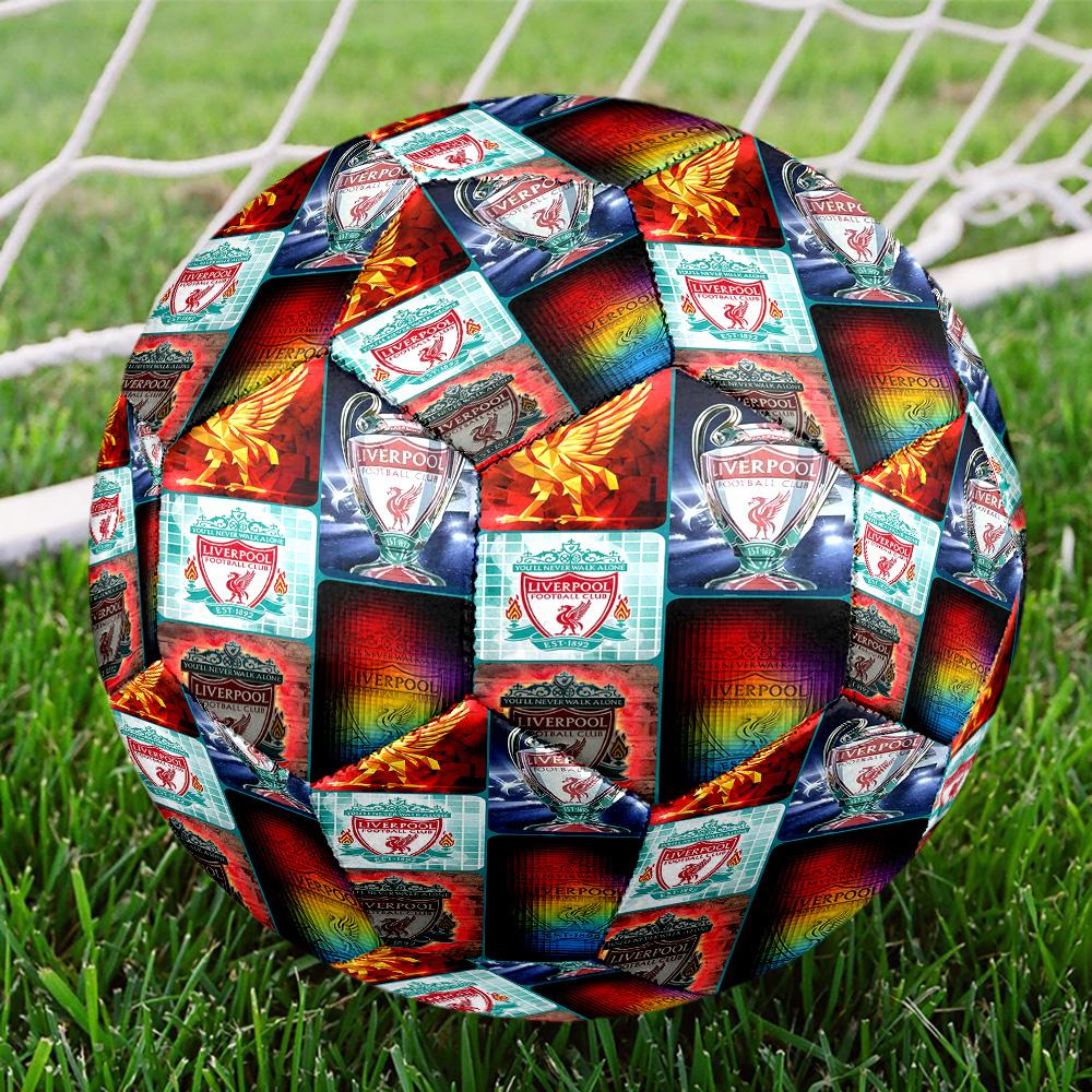 Футбольный мяч Liverpool F.C. Размер 5, Стандартный мяч для матчей, спортивных игр и тренировок команды, Идеальный подарок для фанатов футбола