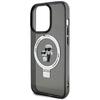 Karl Lagerfeld KLHMP13LHMRSKCK iPhone 13 Pro 6.1" black/black hardcase Ring Stand Karl&Choupette MagSafe