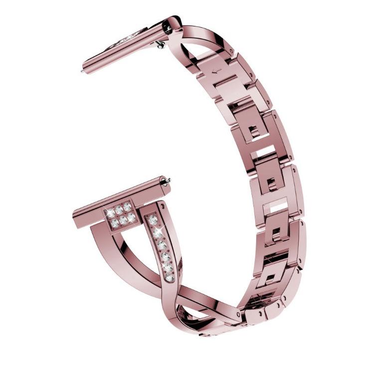 Браслет с бриллиантами 18 мм, 20 мм, 22 мм для Samsung Galaxy Watch4 3 S3 Active2 Garmin Venu 2S 2plus Vivoactive 4s, металлический ремешок