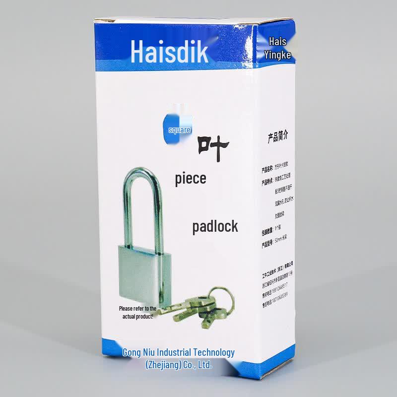 Квадратный противоугонный замок HAISTICK с 3 ключами