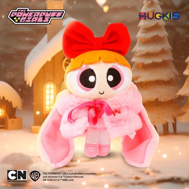 HUGKIS Брелок-подвеска из плюша «Суперкрошки» - Кукла-шарм Бабблс и Блоссом Подарок