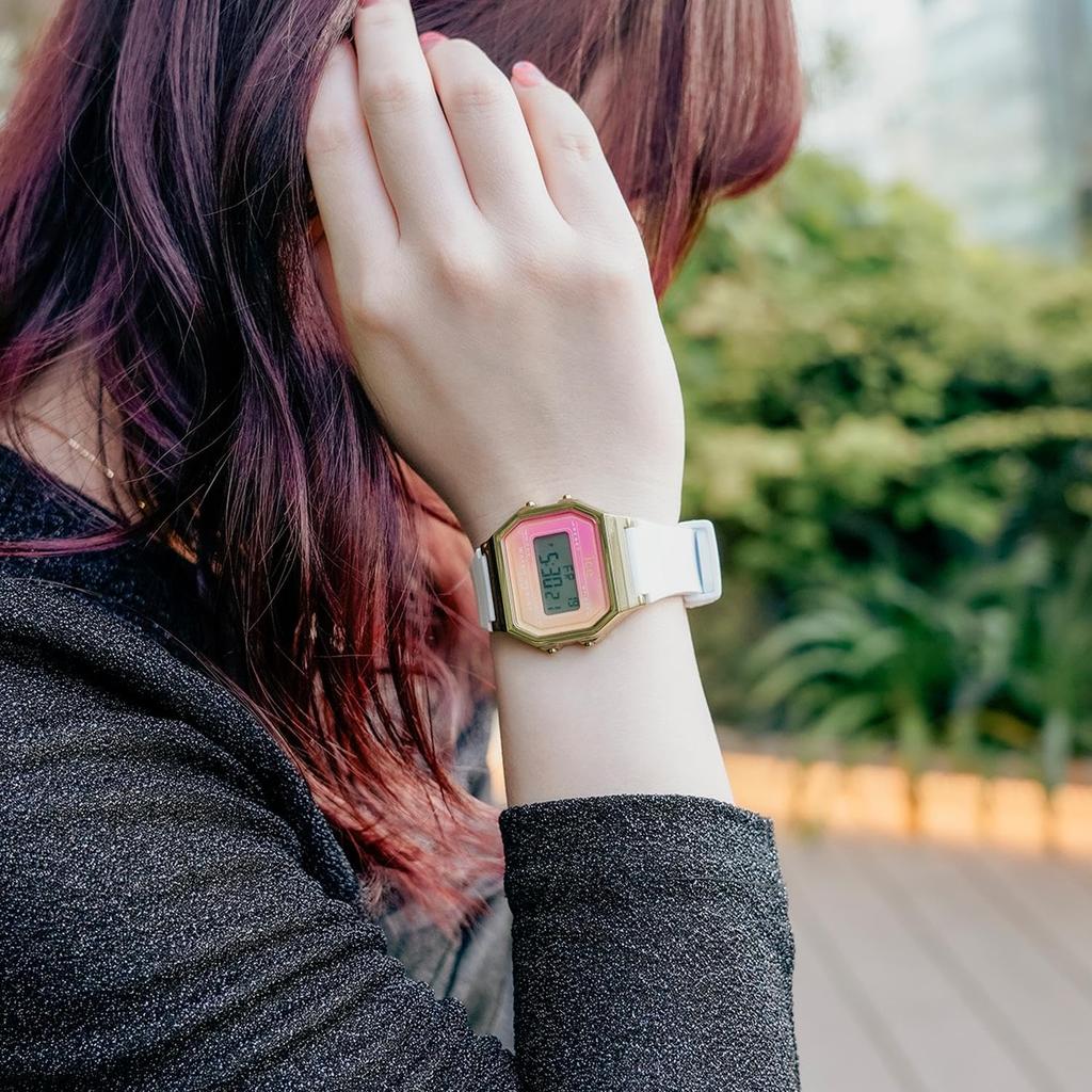 ICE WATCH Officially Imported Watch ICE Digit Retro Sunset 32mm Silicone Rubber Belt 022715 Ladies Coral Dreamscape