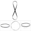 2pcs EPDM Record Player Belt Good Elasticity Phonograph Turntable Belt  For Phonograph