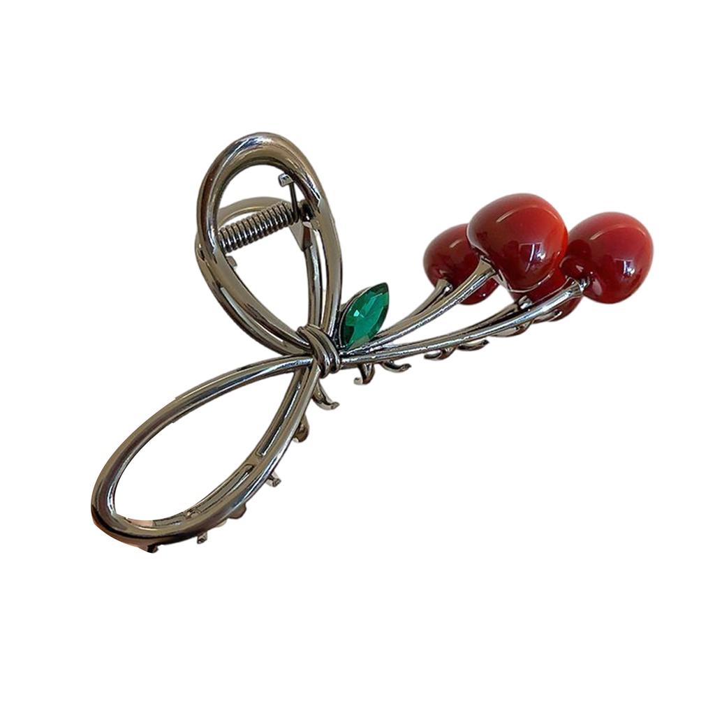 Заколка-краб для волос «Вишня» Фруктовая тематика Зажимы для волос 3D Вишня Захват для волос Заколки Сильная фиксация Шпилька для девочек