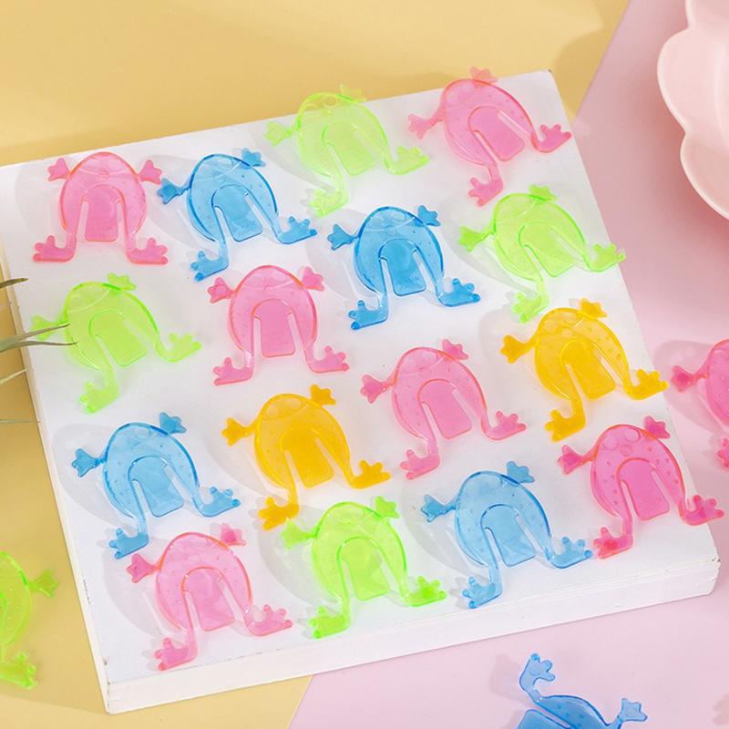 20/40/50 шт. Прозрачные прыгающие лягушки 4,5 см Пластиковые разноцветные прыгающие лягушки Призы для игр Награды для вечеринок Офисный антистресс ZYF