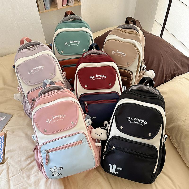 Цветной школьный рюкзак для студента, женский, большой емкости