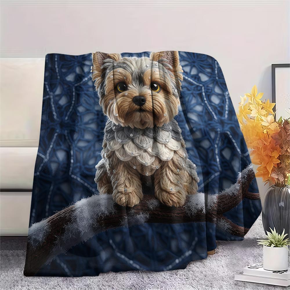 Knitted sloth hedgehog dog Print Flannel Blanket,High quality Comfortable for All Seasons,Home Decor,Warmth and Comfort,Perfect for Christmas Gifts