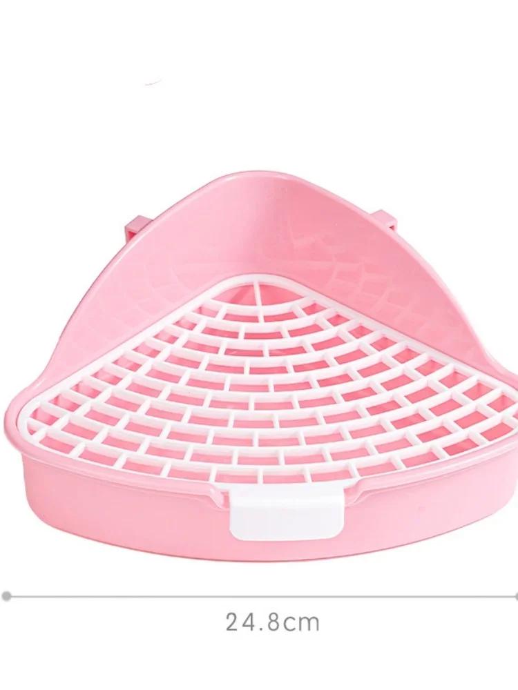 Недавно модернизированный большой емкости, некартонный треугольный туалет, мини-таз для мочи для мелких домашних животных, дракон, кошка, кролик, туалет, таз для фекалий