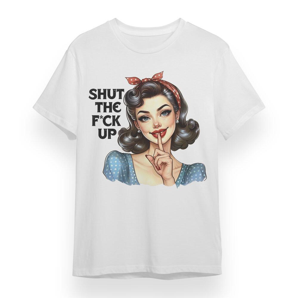 Women's Plus Size T-Shirt Mens Womens Tees Top With Sassy Lady Graphic Unisex White 100% Cotton Tee