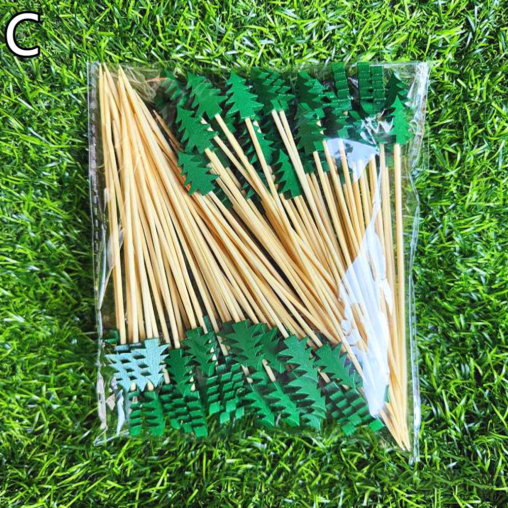 100/25Pcs Gold Pearl Cocktail Picks Food Fruit Picks Wedding Party Disposable Cake Dessert Cocktail Sticks Buffet Toothpick
