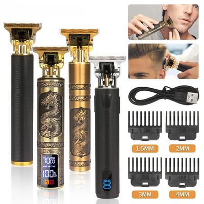Машинка для стрижки волос, машинка для стрижки волос, перезаряжаемая бритва для бороды, профессиональный электрический триммер для волос для мужчин, парикмахерская