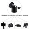1/4" Screw Hot Shoe Ball Head Metal Rotating Mount Base Adapter  for DSLR/DV