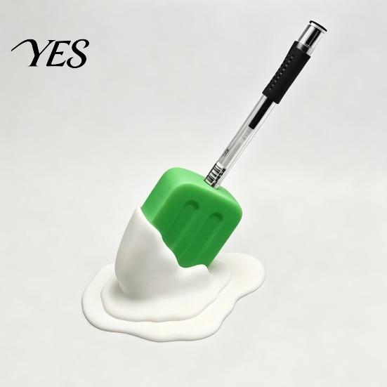 Decorative Study Accessory Cute Melting Popsicle Pen Holder, Unique Stationery Organizer, Office Supply Container Durable PLA for And School Supplies