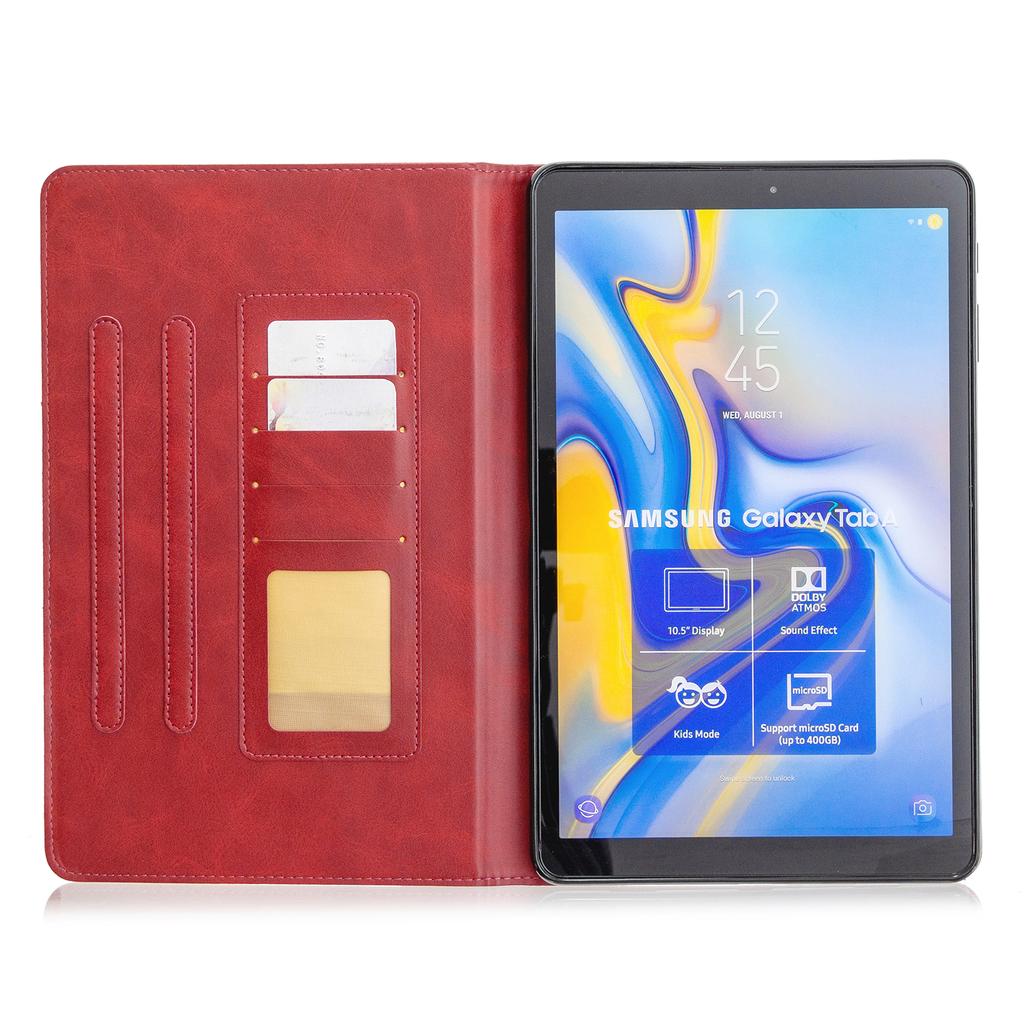 Case for Samsung Galaxy Tab A 10.5inch (2018 Release)(SM-T590/T595/T597) Bussiness Premium PU Leather Folio Cover Multiple Viewing Angles Card Pocket