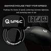 QSPEC Mouse Sole Professional Gaming G PRO Gaming Mouse Wireless GPRO Super Round Edge Processing G PRO X (For SUPERLIGHT, FUJI_BLACK (Glass