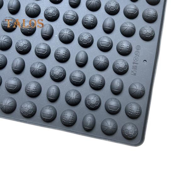 Формы для спортивных мячей, конфет, универсальная силиконовая форма, недеформируемая, легкосъемная, с несколькими сетками, антипригарная форма для выпечки