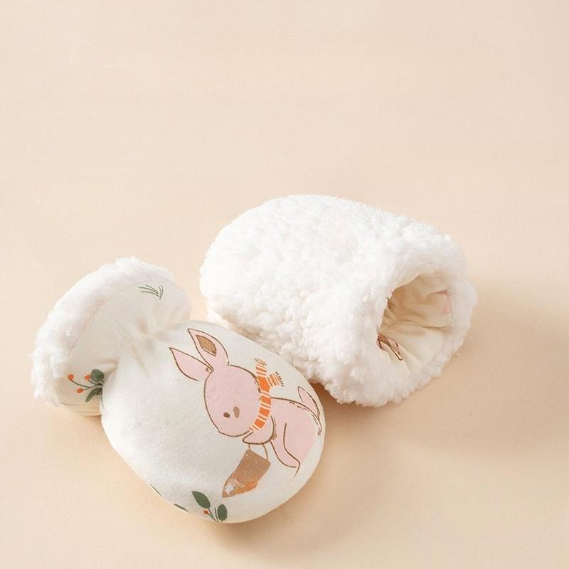 Детские варежки 0-24 месяца с защитой от царапин Зимние термоперчатки для новорожденных Варежки Мягкие хлопковые детские накладки для рук