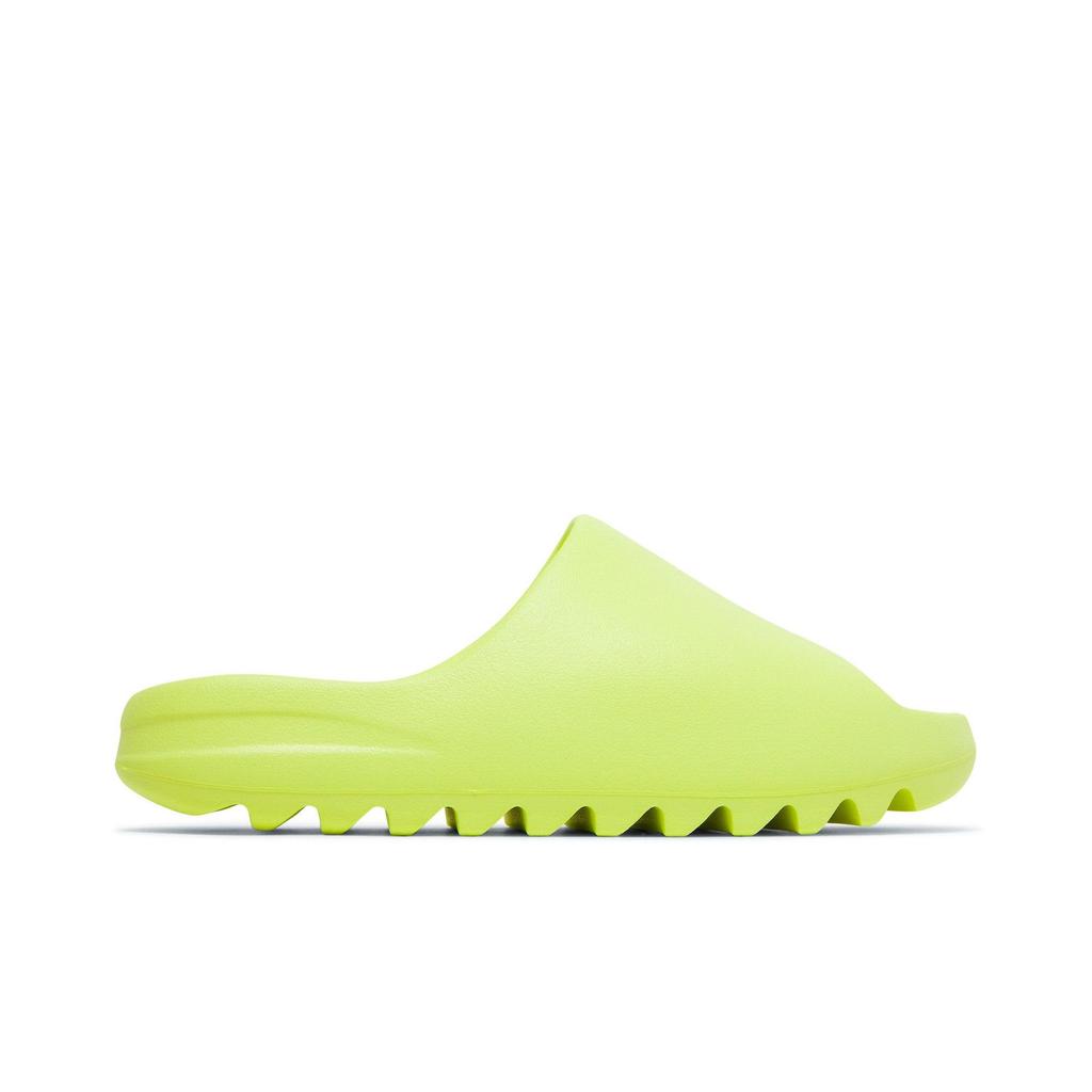 adidas Yeezy Slides 'Glow Green' 2022 (Unisex) Glow Green / Glow Green / Glow Green Slide Slippers HQ6447