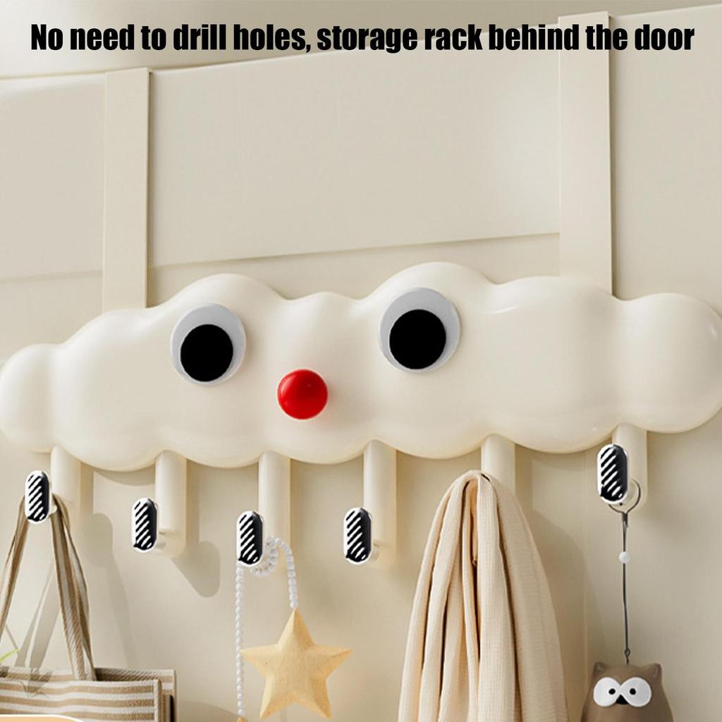 Towel Hooks Cloud Design Fun Wall Hanger Bathroom Towel Hooks For Wall For Clothes Key Bedroom Living Room Bag Coat Office