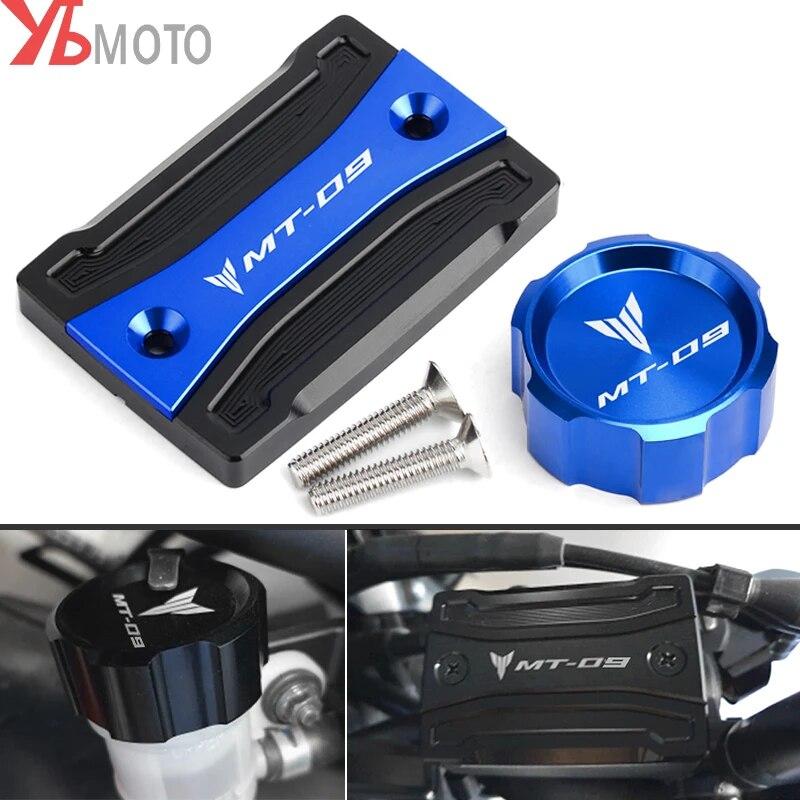 Для Yamaha MT-09 MT 09 mt09 FZ09 2014- (не для ) Мотоциклетные детали Передняя и задняя крышка бачка тормозной жидкости Крышка резервуара