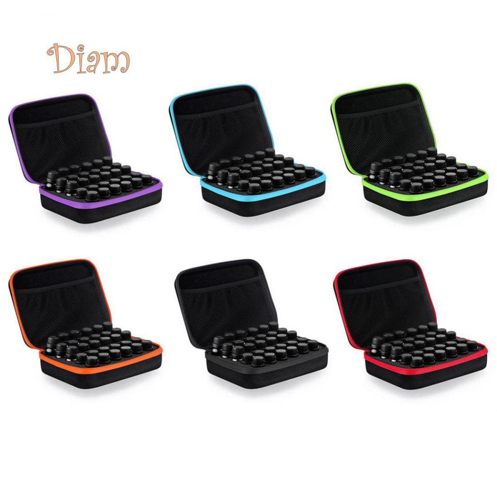 Elens Store Portable 10/15ml Essential Oil Holder Case Travel Storage Bag for 30 Bottles