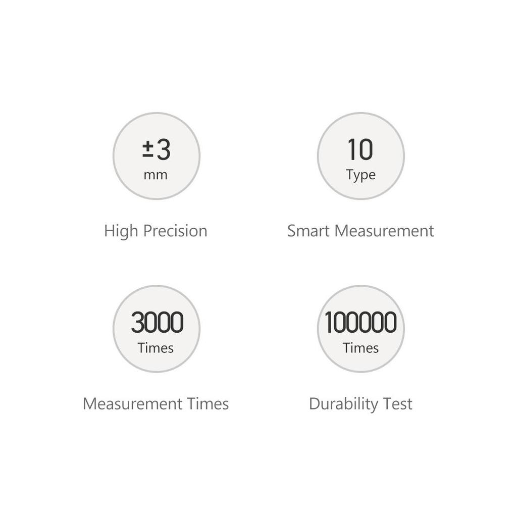 Умный лазерный дальномер Xiaomi Mijia, рулетка, цифровой дальномер, профессиональное хранилище данных, работает для приложения Mijia
