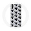 Case for Samsung Galaxy A50 Black Hearts Background
