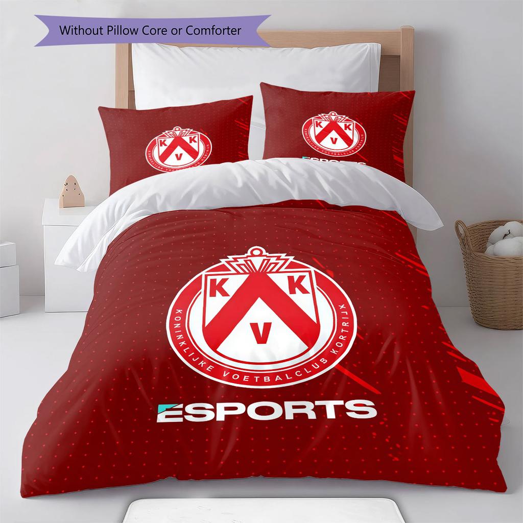 KV Kortrijk Bedding Quilt Set Quilt Cover Pillowcase Home Decoration Birthday Gift (1 * duvet cover + 2 * pillowcase, without core)