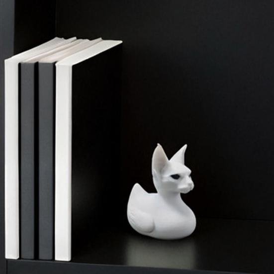 3D-печатная фигурка кошки-сфинкса и утки Yousheng, Милый матово-белый декор для стола, Забавная фигурка животного на полку, Уникальный подарок для