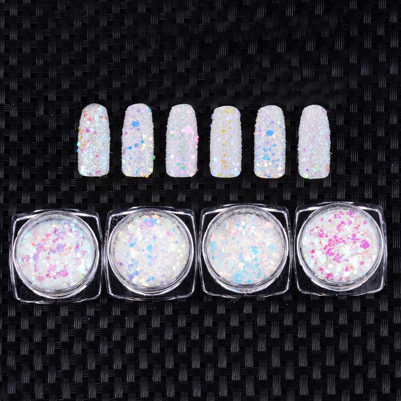 1g Holographic Shiny Nail Art Glitter Powder Dust Decor Sequins Chrome Pigment