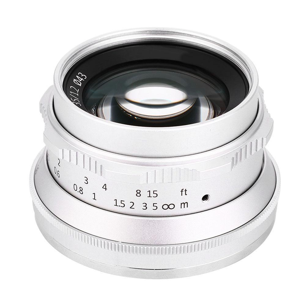 7artisans 35mm F1.2 Объектив с большой апертурой и ручной фокусировкой для крепления Sony E и крепления Fuji FX Olympus