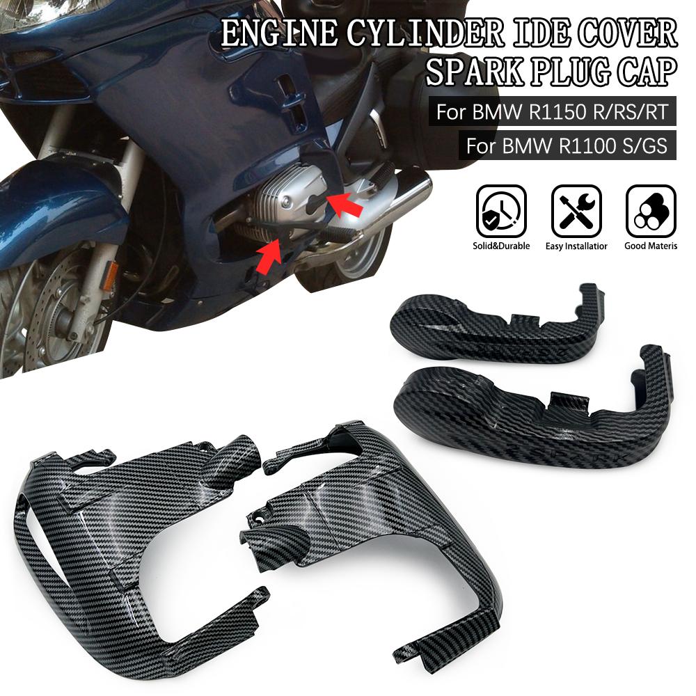 R1150R R1100S R1150RS R1150RT Подходит для мотоцикла BMW Карбоновые крышки свечей зажигания Защита цилиндров двигателя Боковая крышка