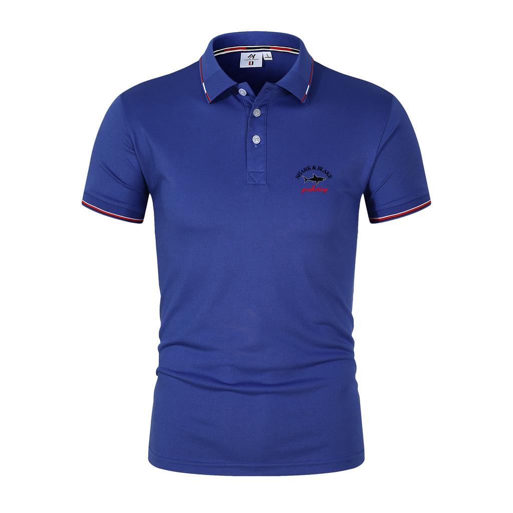 Повседневная дышащая рубашка-поло с лацканами и короткими рукавами на пуговицах, летний пуловер, модная футболка, мужская уличная одежда, верхняя одежда для работы