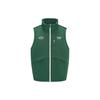 Color Block Logo Embroidered Badge Warm Woven Down Vest Unisex Vest Dark-Green Black 23FRC283UGL1