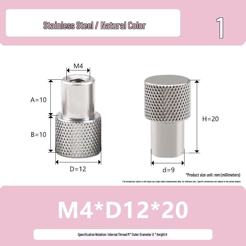 Ручная накатанная гайка из нержавеющей стали Hongkangming для M3-M12.