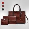 New Women's Bag Style Fashion Crocodile Pattern Portable Shoulder Bag Embossed Large-capacity Messenger Bag