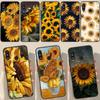Чехол с подсолнухом для Huawei P50 Pro P20 P30 P40 Lite P Smart 2019 Nova 9 5T, чехол для Honor 50 8X 9X