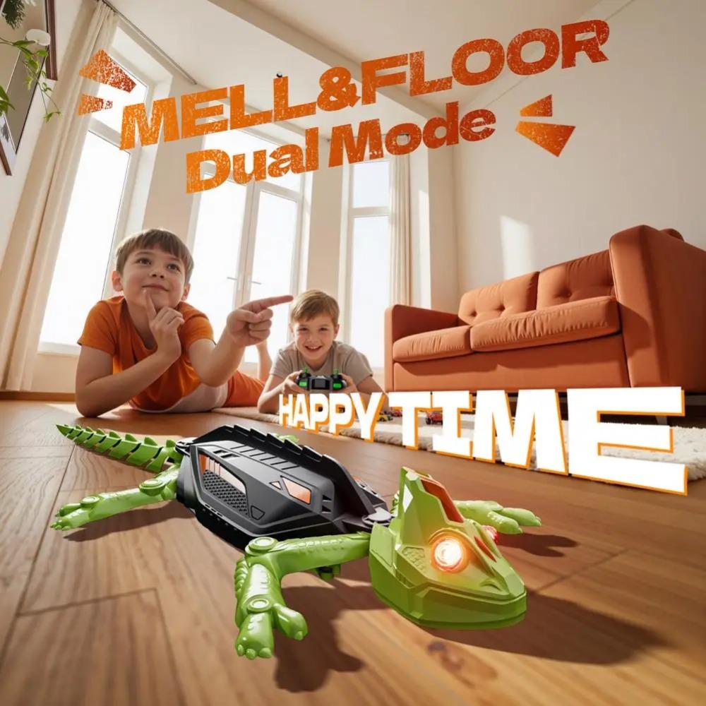 Glow In the Dark Lizard RC Wall Climbing Car Remote Control Bionic Electric Toy for Kids Crawling Gecko