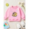 European sizes Kids' Crewneck Sweatshirt Is a Casual Long-Sleeve Pullover Made of with a Bit of Stretch, Perfect for The Fall And Winter Seasons