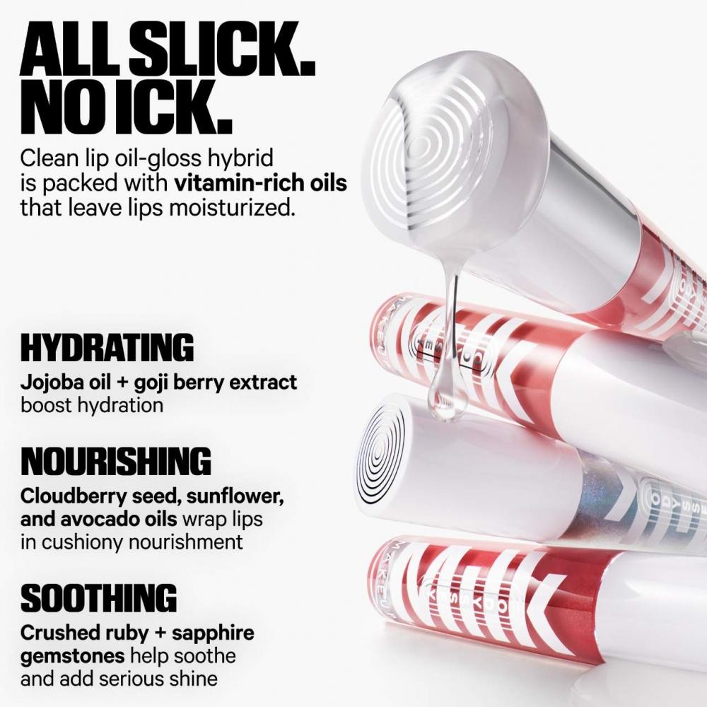 Milk Makeup Odyssey Hydrating Non Sticky Lip Oil Gloss 0.2 Oz   6.5 Ml Explore Coral Shimmer