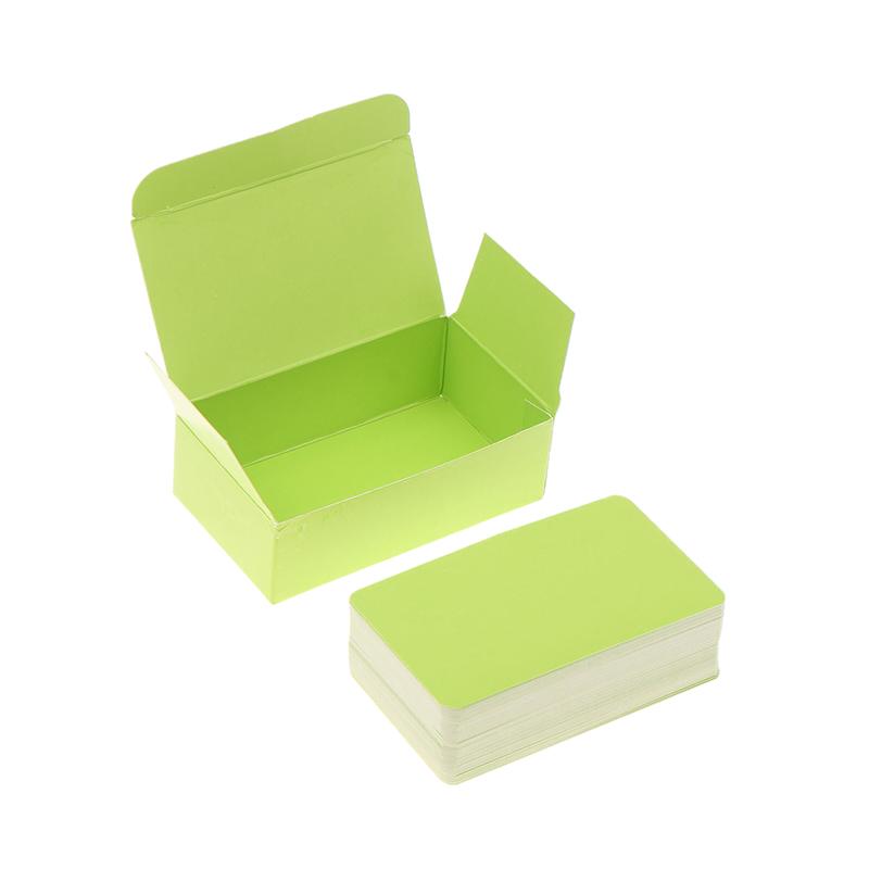 100 шт./кор. Карточка из крафт-бумаги, двусторонняя карточка со словами, пустая визитная карточка, записка, открытка с благодарностью, карточка с надписью, обучающая карточка