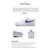 Nike Белые детские кроссовки Air Force 1 GS Hyper Royal DV7762-103