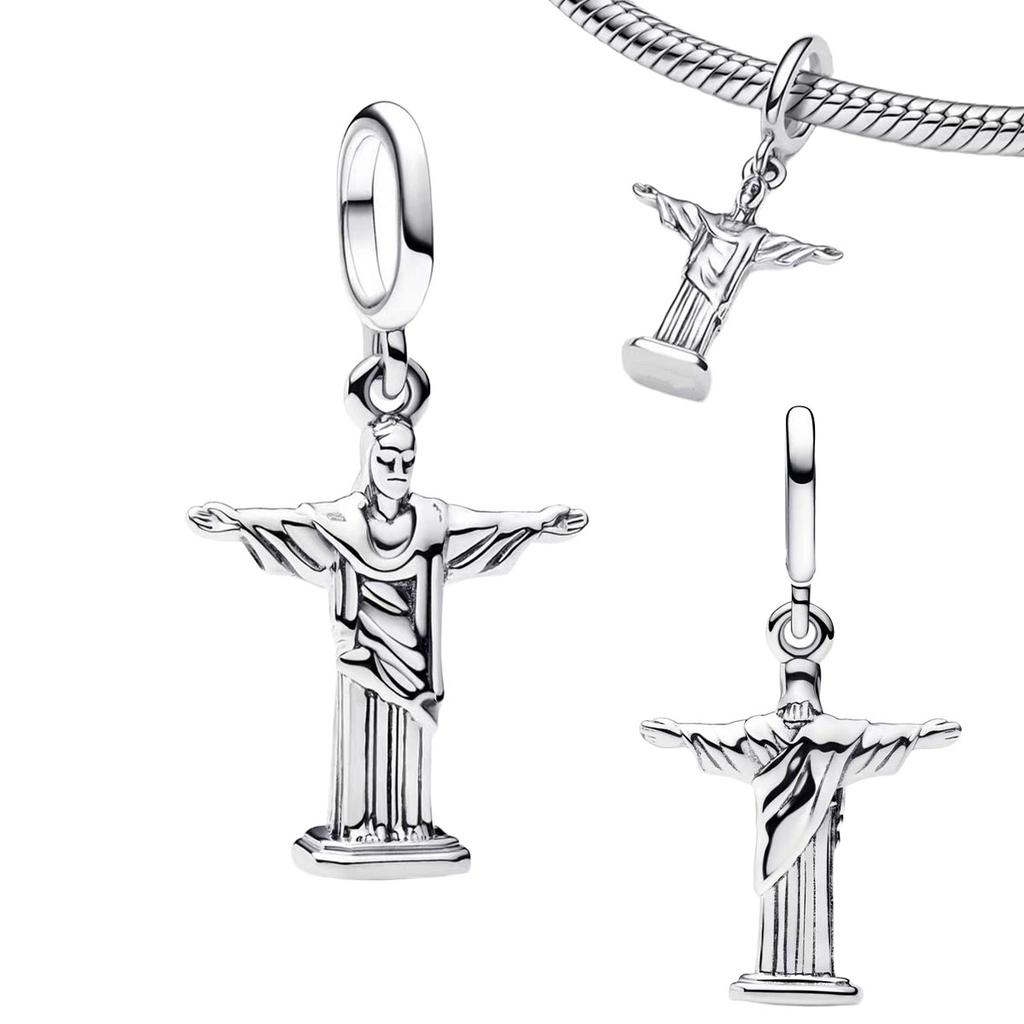 Новые крестики-шармы Подвеска-ангел Дева Мария Бусины Ожерелье Подходят для оригинальных медных браслетов Изысканные ювелирные изделия Подарок своими руками