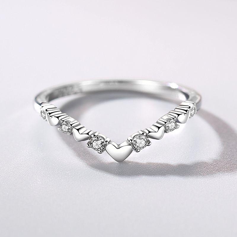 Tancise Classic стерлингового серебра 925 пробы кольцо с цирконом женские ювелирные изделия свадебное обещание вечерние подарок